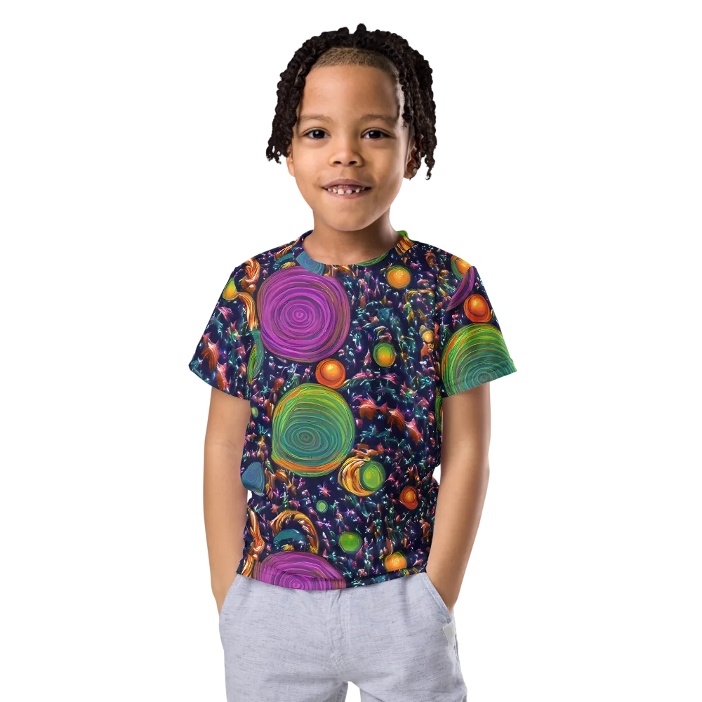 Solar Reverie on Kids Crew Neck T-Shirt — Front