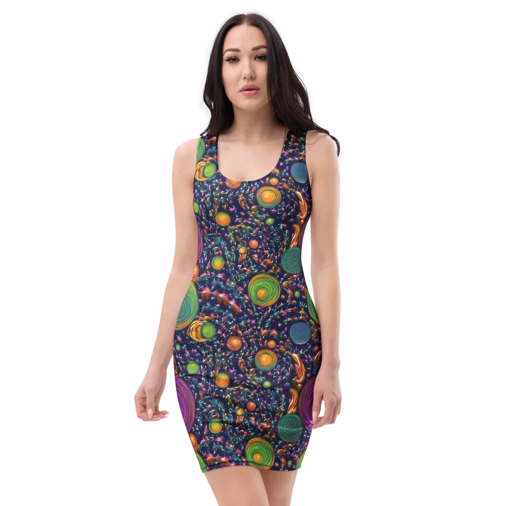 Solar Reverie on Bodycon Dress — Front