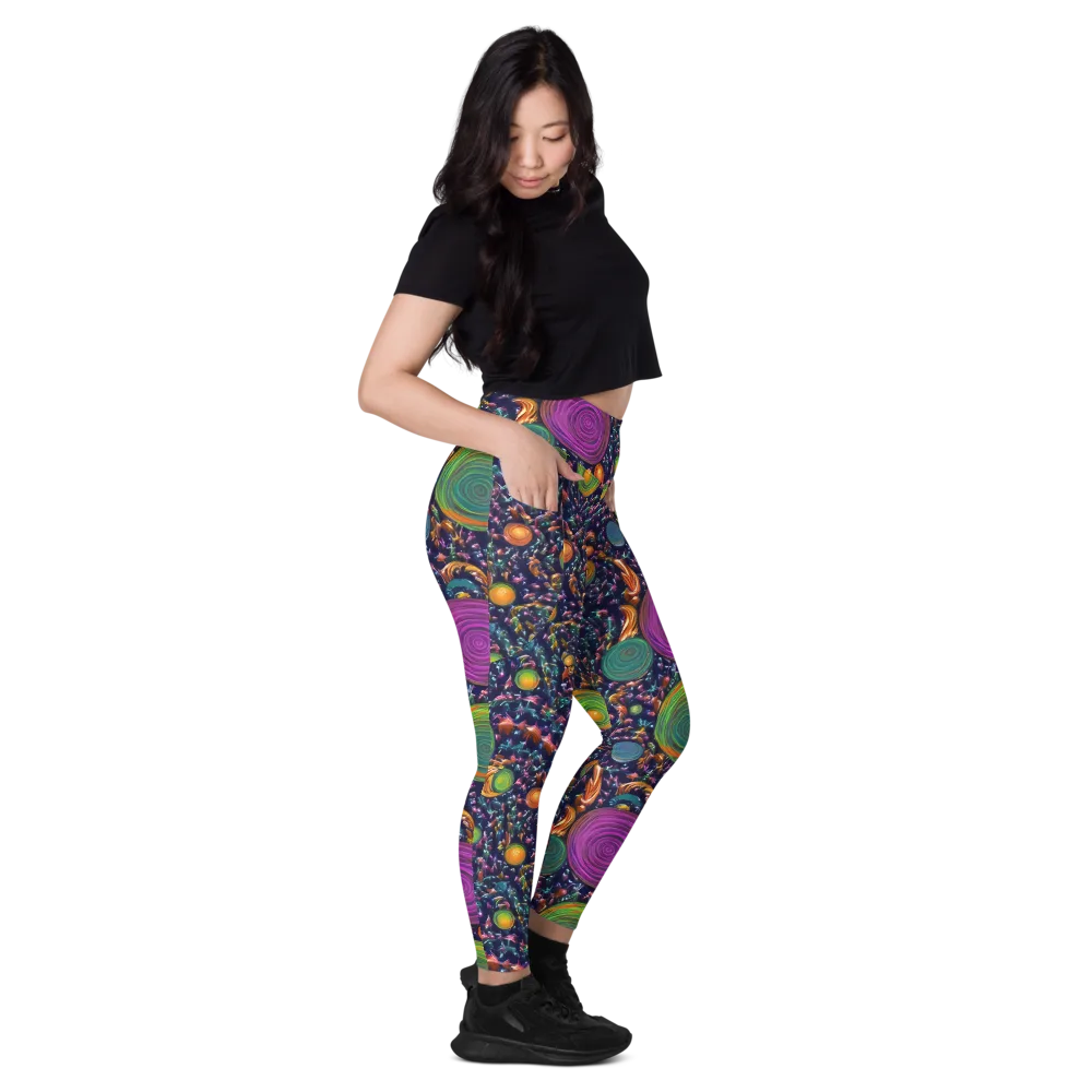 Solar Reverie on Leggings with Pockets — Right