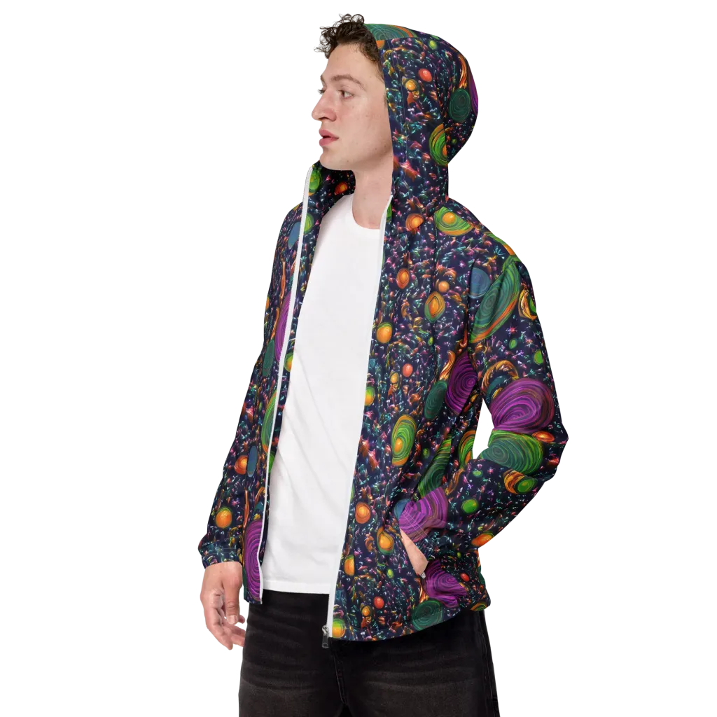 Solar Reverie on Men's Windbreaker — Left Front