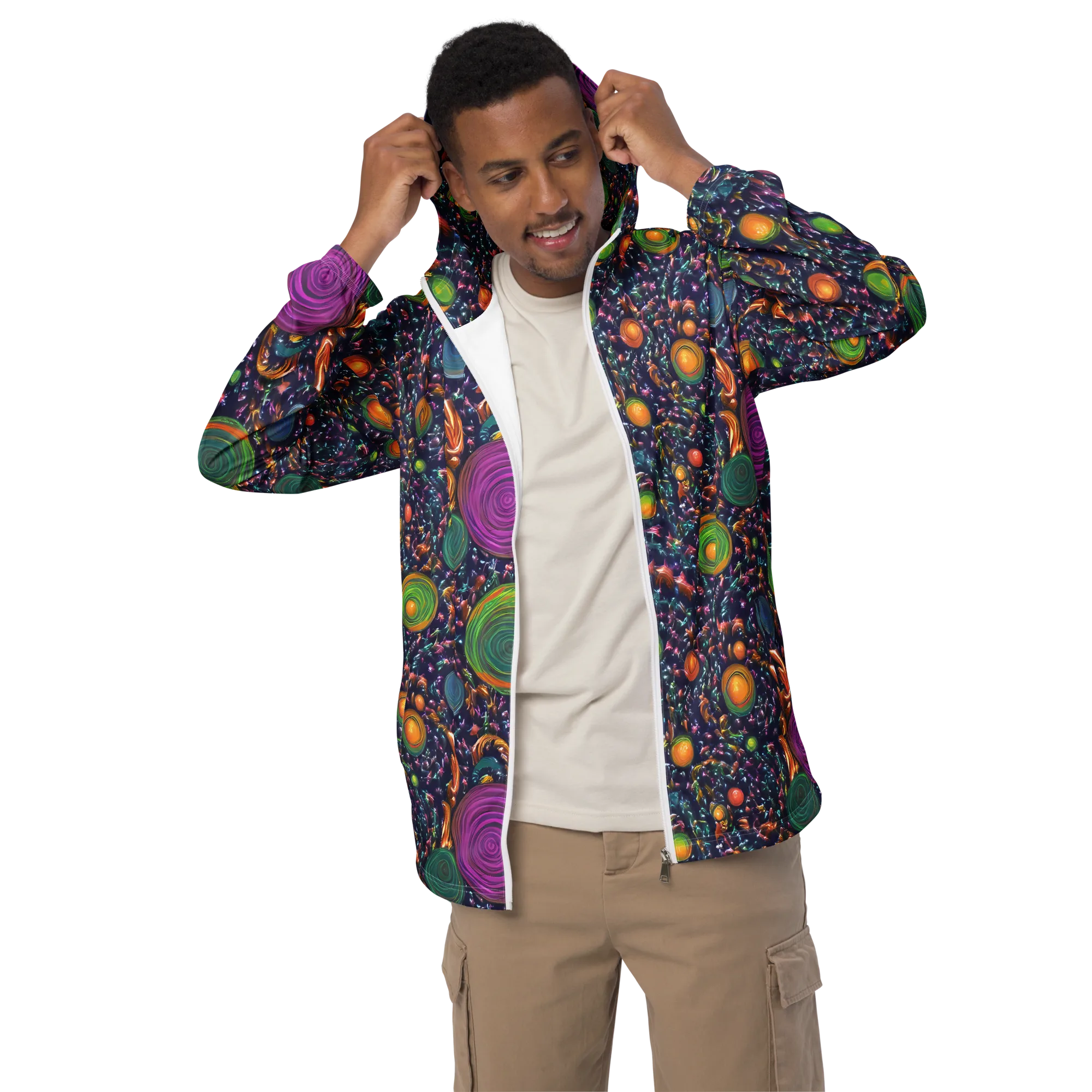 Solar Reverie on Men's Windbreaker — Front