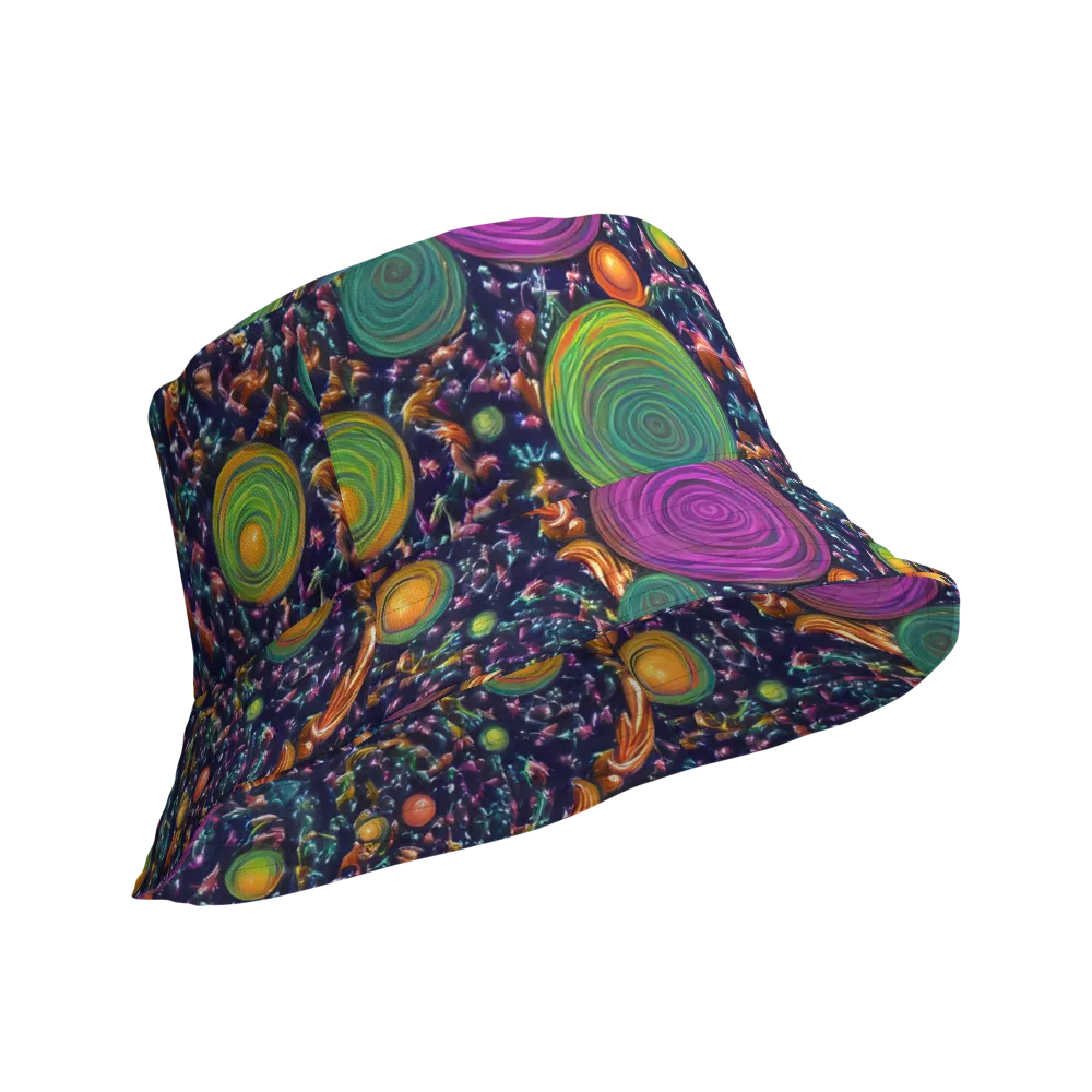Solar Reverie on Reversible Bucket Hat — Product details Outside