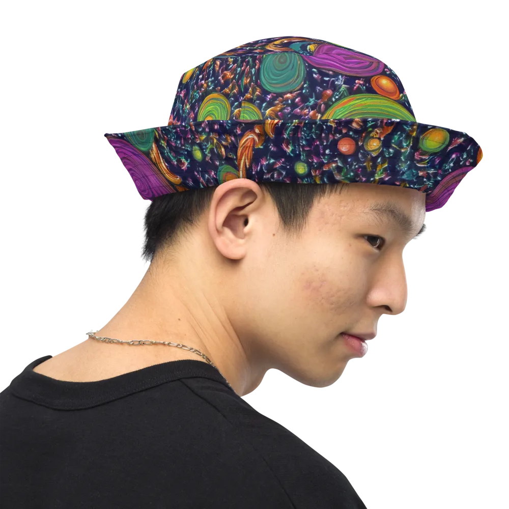 Solar Reverie on Reversible Bucket Hat — Right Outside