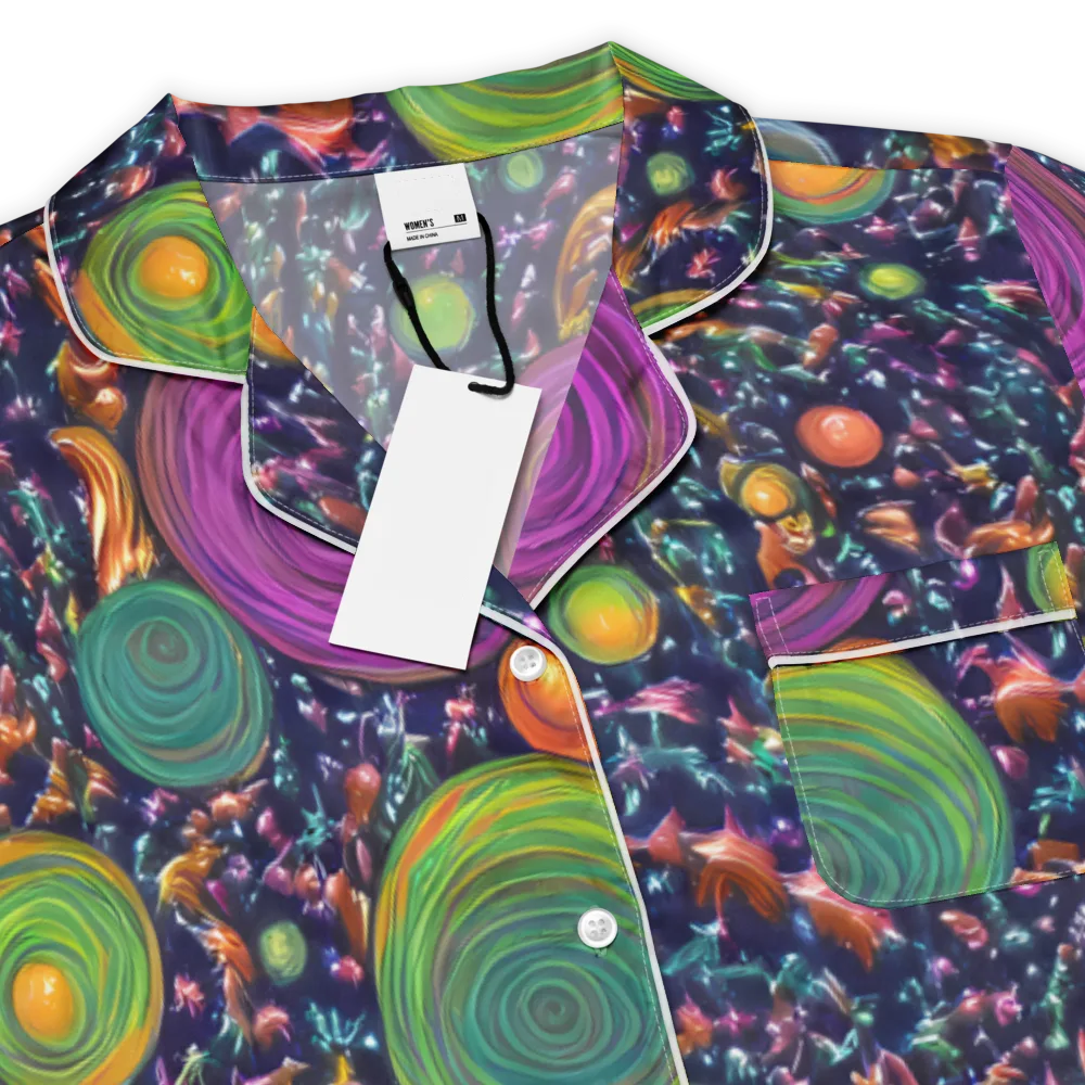 Solar Reverie on Women's Short Sleeve Pajama Top — Product details