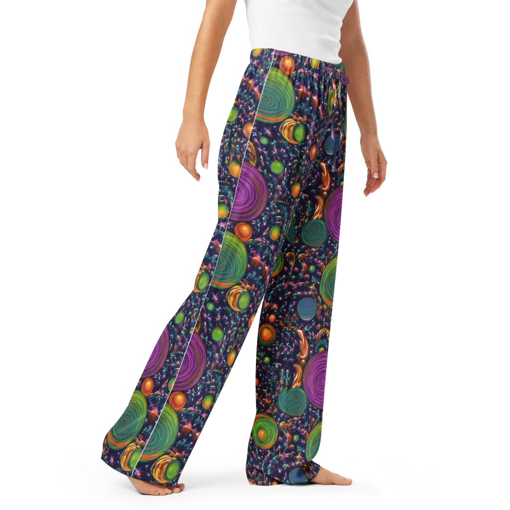Solar Reverie on Women's Pajama Pants — Right Front