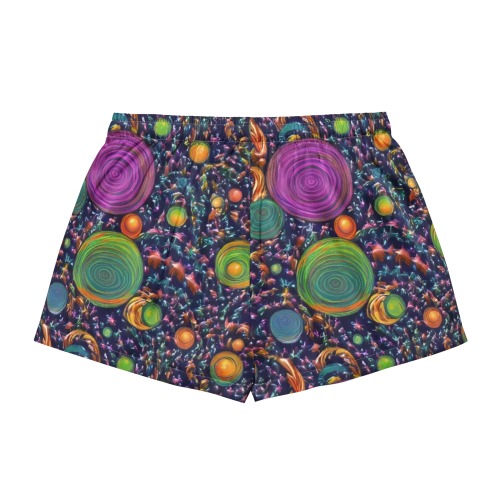 Solar Reverie on Women's Pajama Shorts — Back