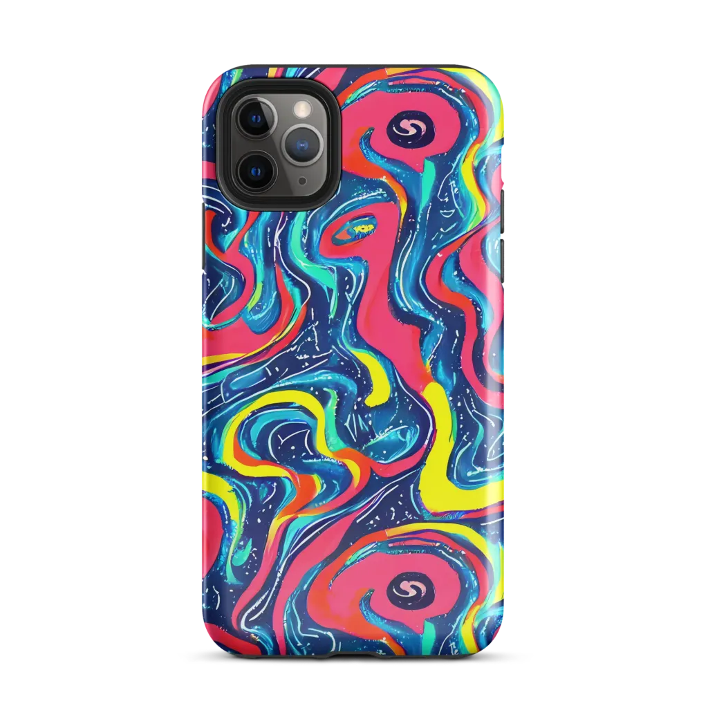 Electric Inkblot on Tough Case for iPhone® — Front
