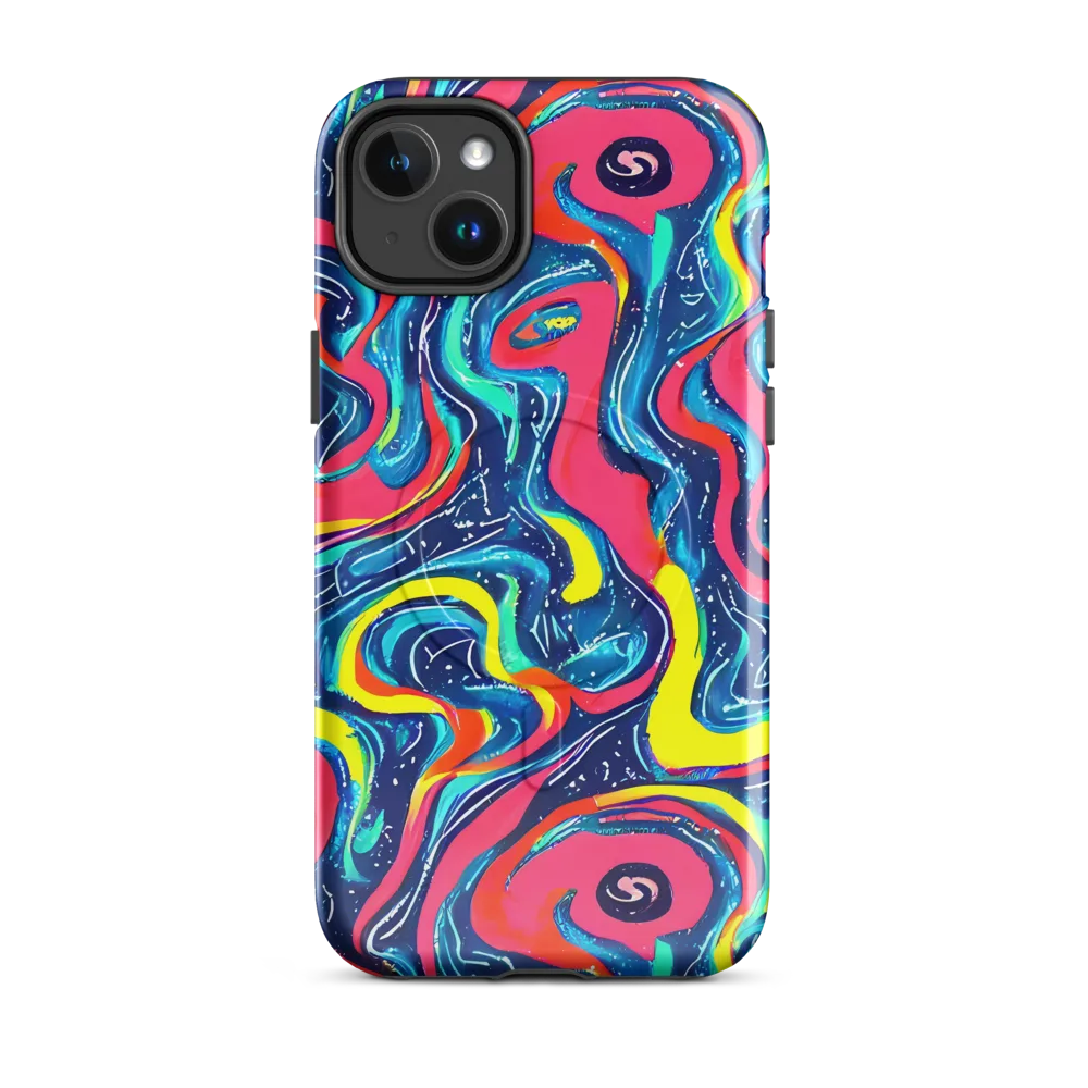 Electric Inkblot on MagSafe Tough Case for iPhone® — Front