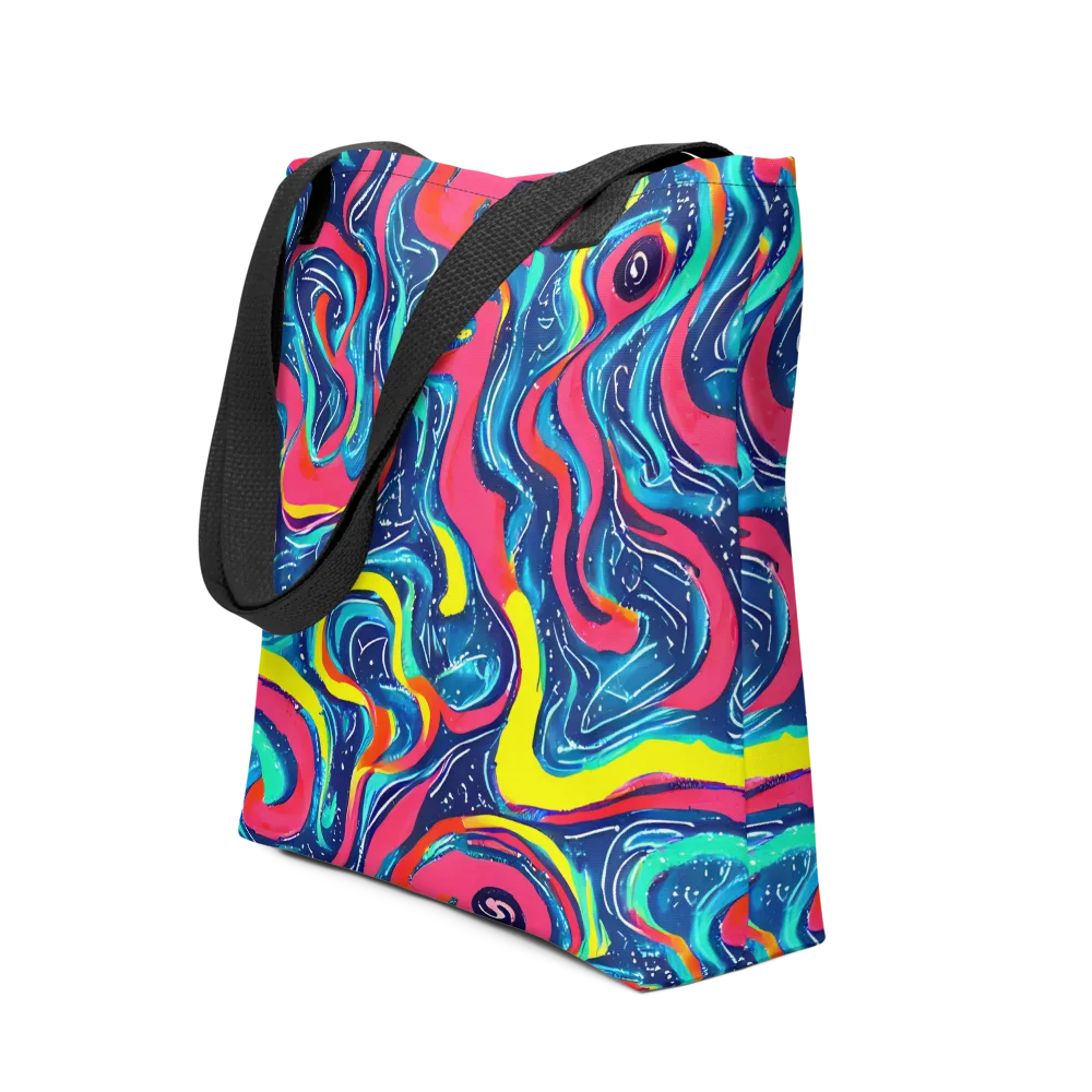 Electric Inkblot on Tote Bag — Front