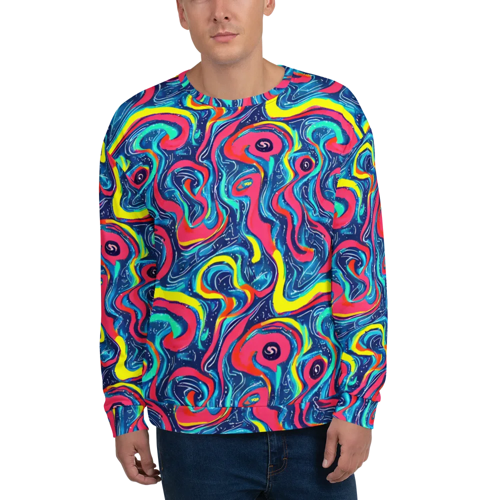 Electric Inkblot on Sweatshirt — Front