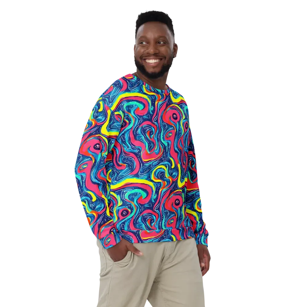 Electric Inkblot on Sweatshirt — Front