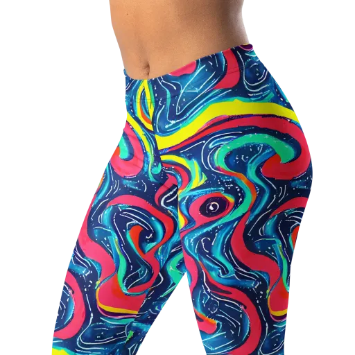 Electric Inkblot on a Leggings