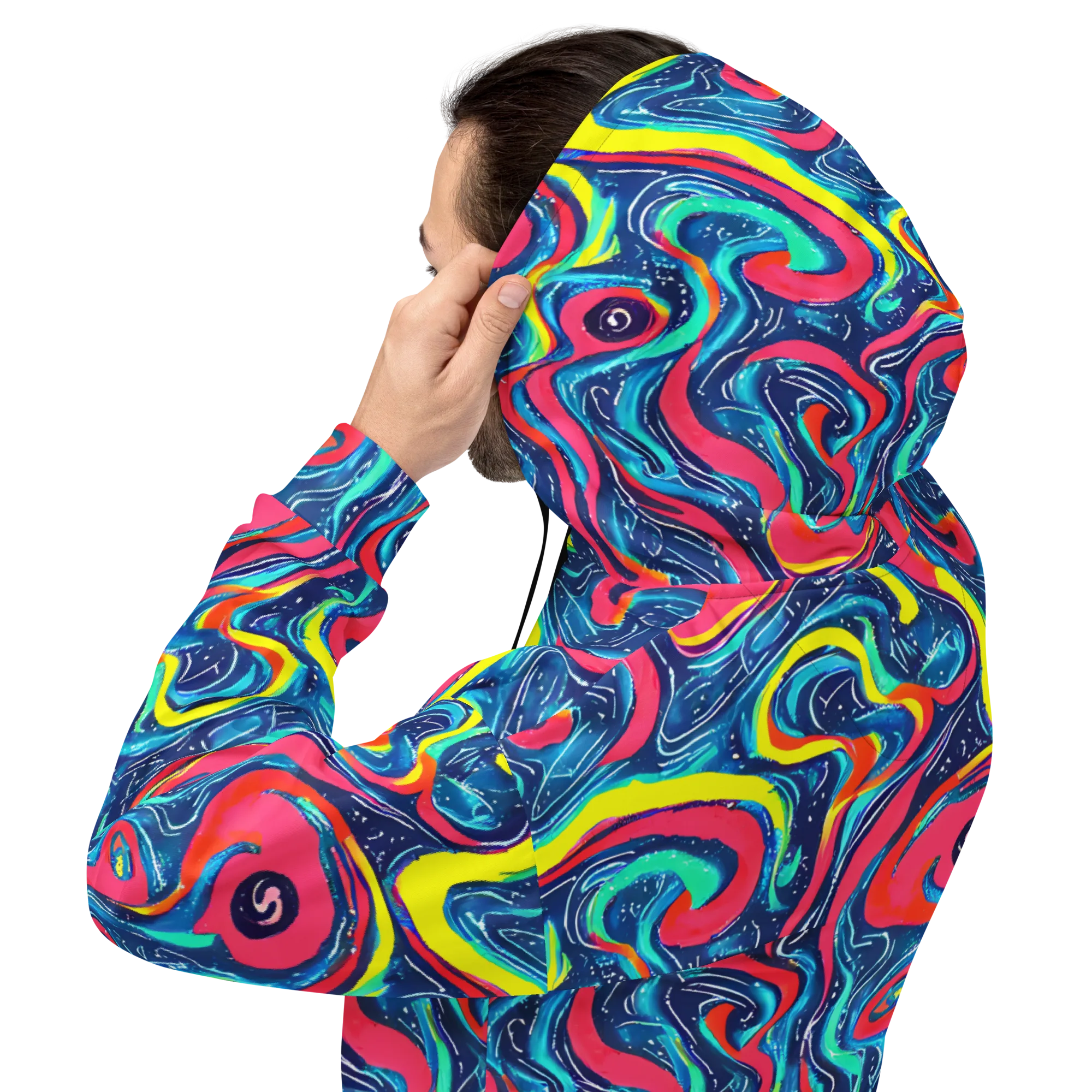 Electric Inkblot on Hoodie — Back