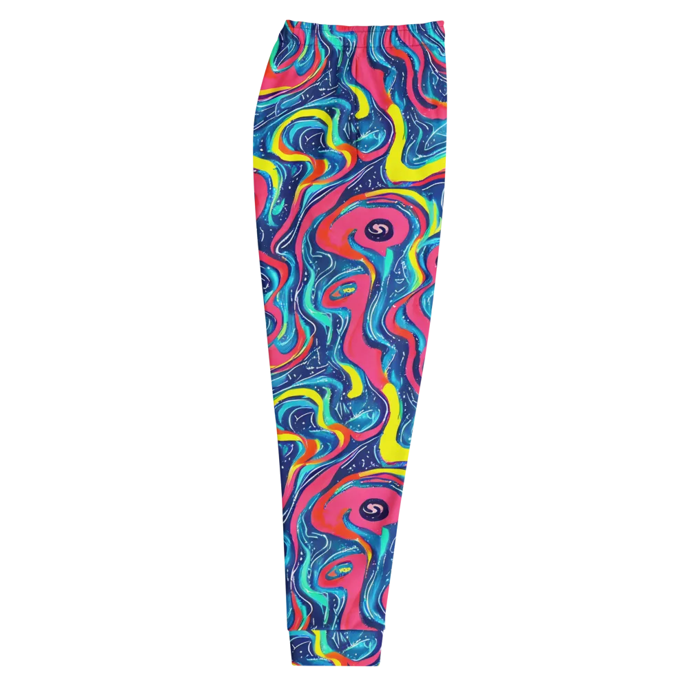 Electric Inkblot on Men's Joggers — Right