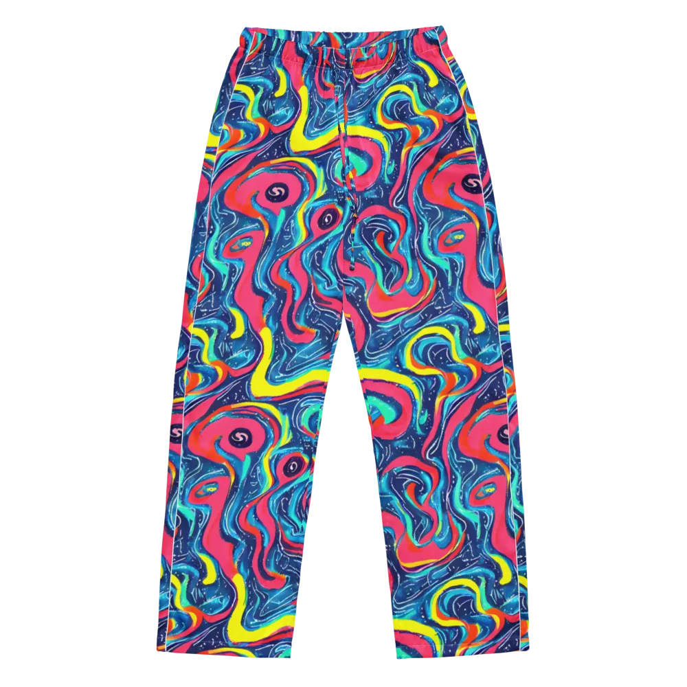 Electric Inkblot on Women's Pajama Pants — Front