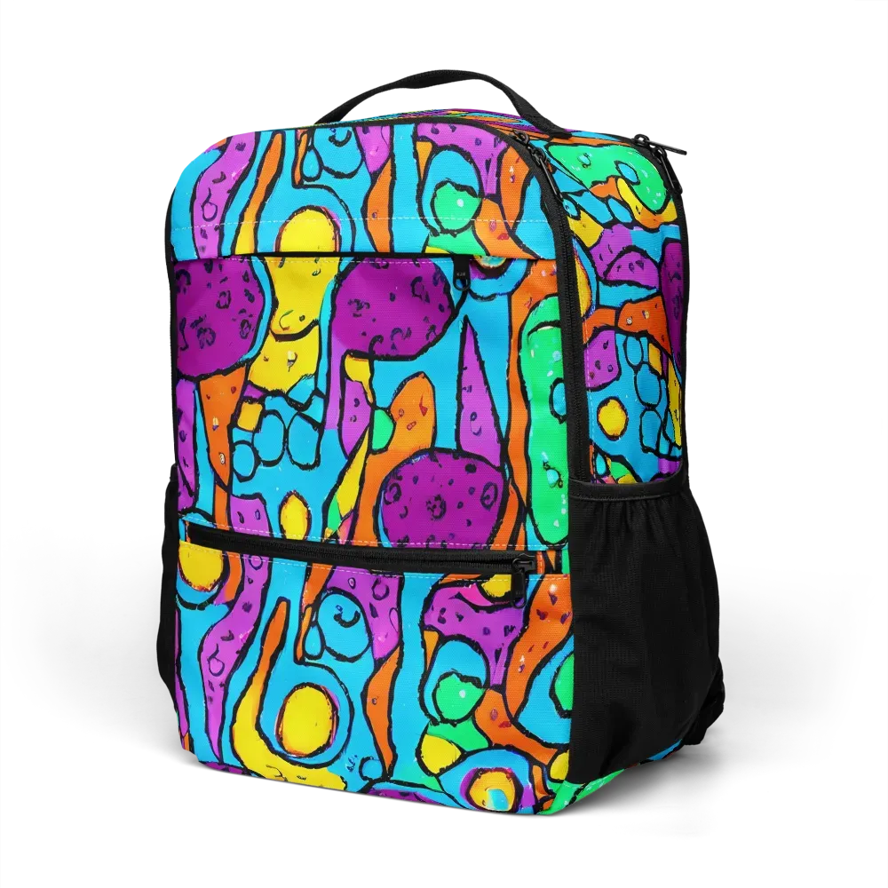 Chromatic Playground on Utility Backpack — Left Front