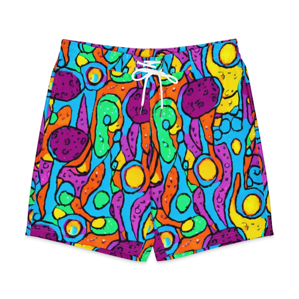 Chromatic Playground on Men's Board Shorts — Front