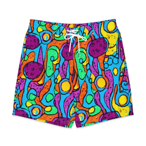 Chromatic Playground on a Men's Board Shorts