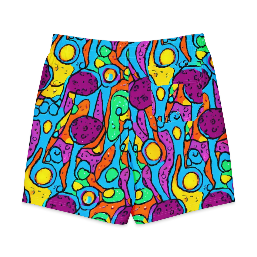 Chromatic Playground on Men's Board Shorts — Back