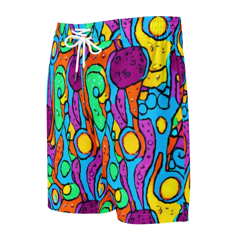 Chromatic Playground on Men's Board Shorts — Front