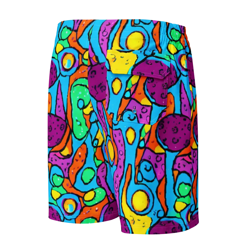 Chromatic Playground on Men's Board Shorts — Back