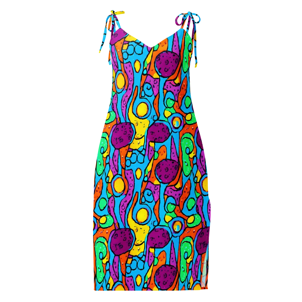 Chromatic Playground on Slip Dress — Front