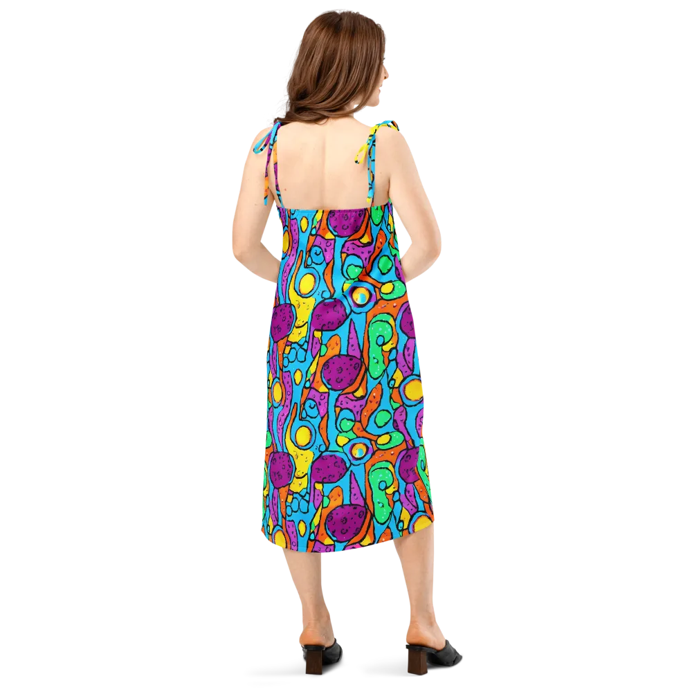 Chromatic Playground on Slip Dress — Back