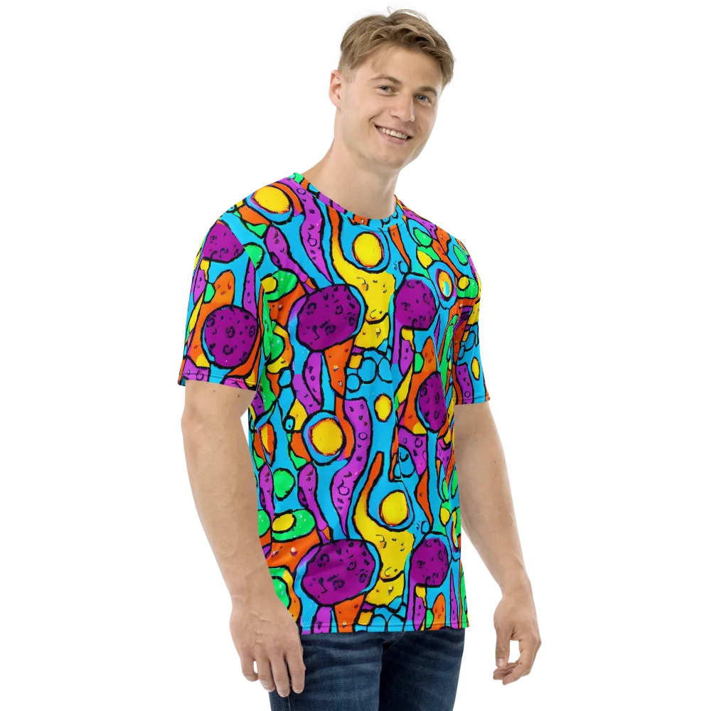Chromatic Playground on Men's Crew Neck T-Shirt — Right