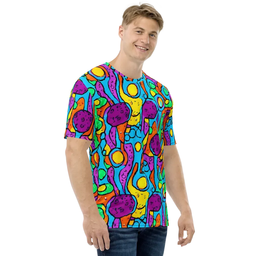 Chromatic Playground on Men's Crew Neck T-Shirt — Right