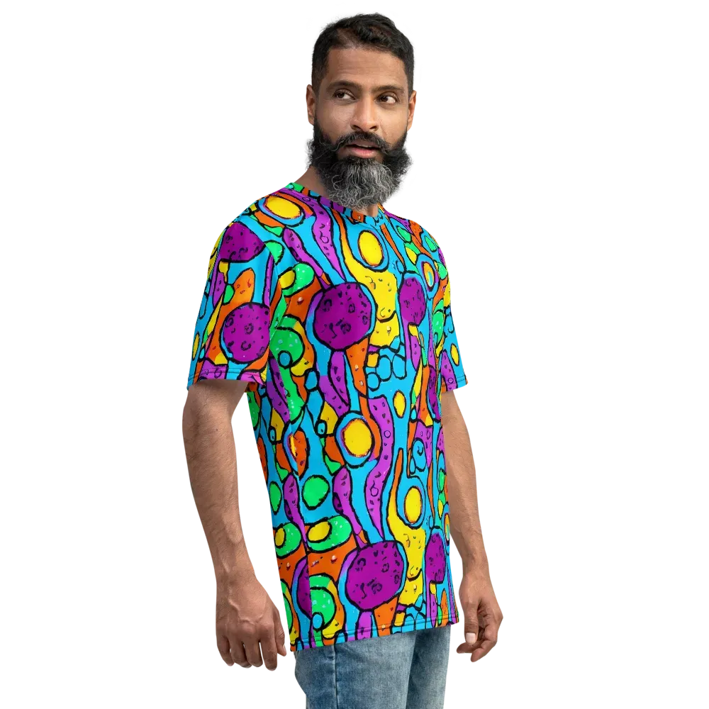 Chromatic Playground on Men's Crew Neck T-Shirt — Right