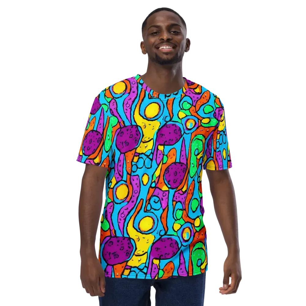 Chromatic Playground on Men's Crew Neck T-Shirt — Front