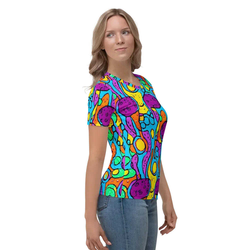 Chromatic Playground on Women's Crew Neck T-Shirt — Right
