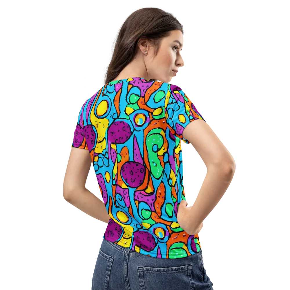 Chromatic Playground on Women's Crew Neck T-Shirt — Back