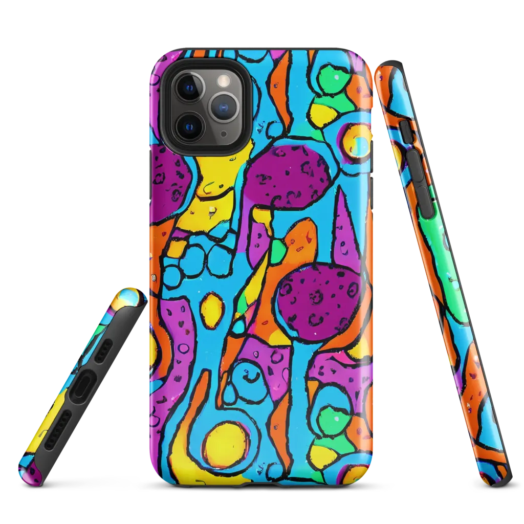 Chromatic Playground on Tough Case for iPhone® — Front