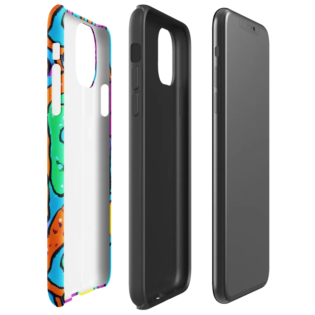 Chromatic Playground on Tough Case for iPhone® — Right