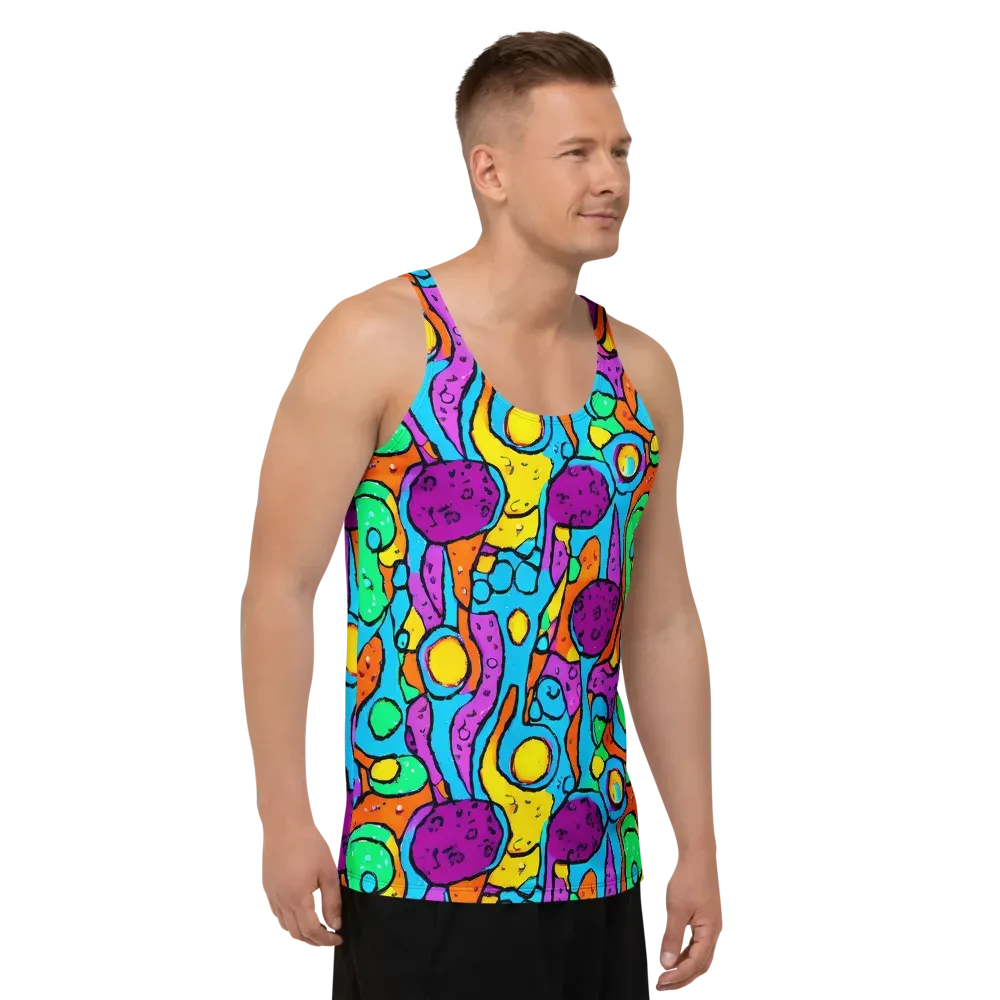 Chromatic Playground on Men's Tank Top — Right Front