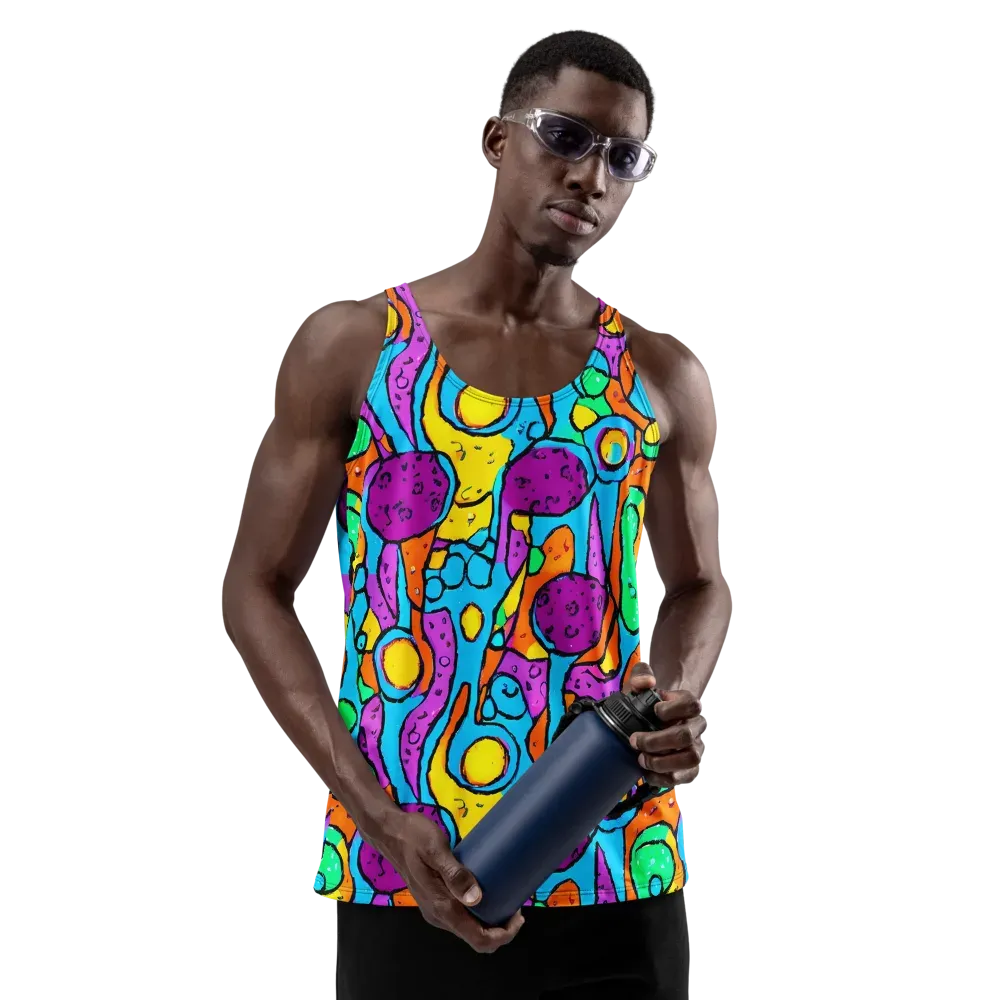 Chromatic Playground on Men's Tank Top — Front