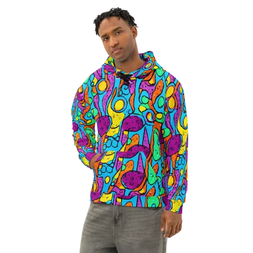 Chromatic Playground on a Cotton Hoodie