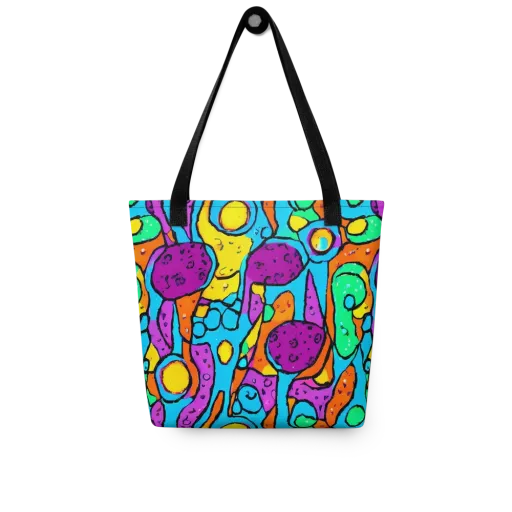 Chromatic Playground on a Tote Bag