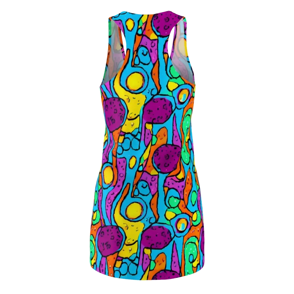 Chromatic Playground on Racerback Dress — Back