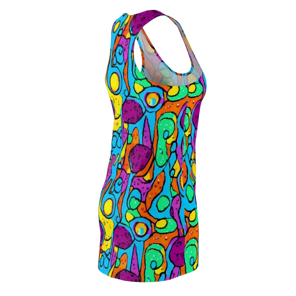 Chromatic Playground on Racerback Dress — Back Side
