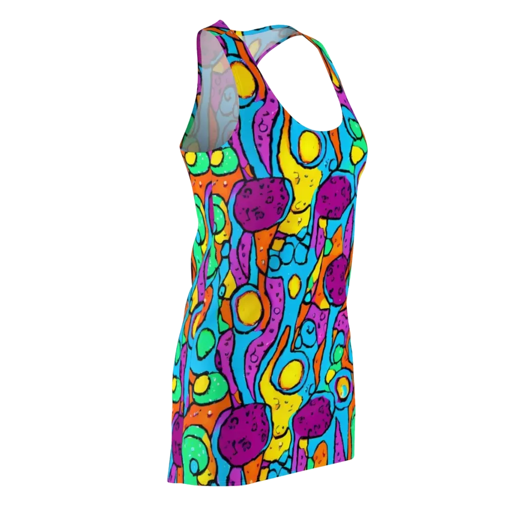 Chromatic Playground on Racerback Dress — Front Side