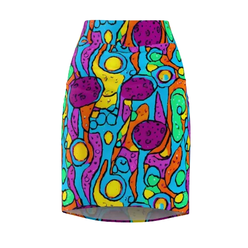 Chromatic Playground on a Pencil Skirt