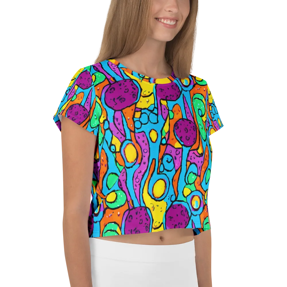 Chromatic Playground on Crop Tee — Right