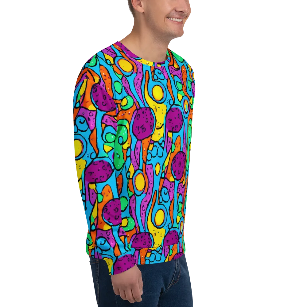 Chromatic Playground on Sweatshirt — Right Front