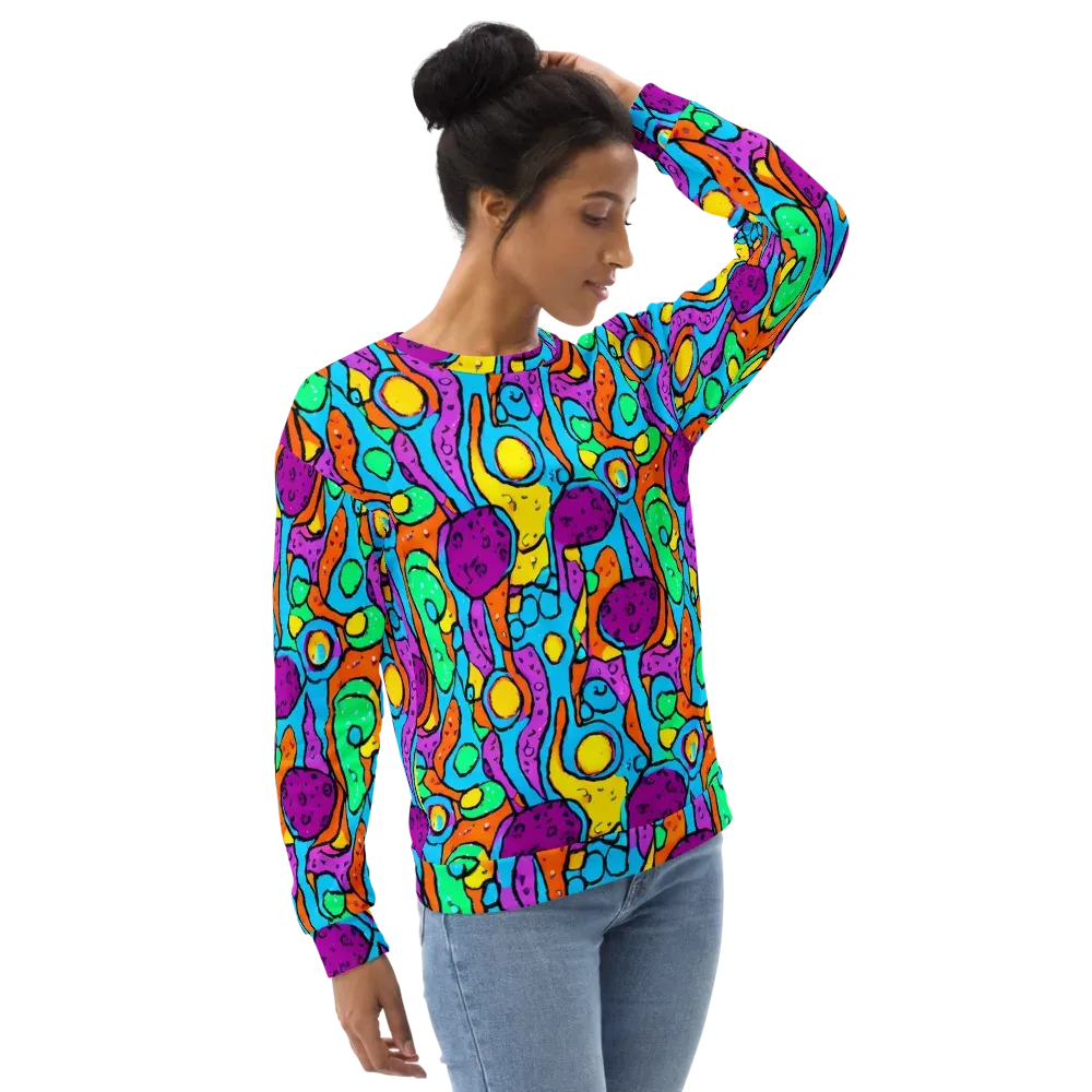 Chromatic Playground on Sweatshirt — Right Front