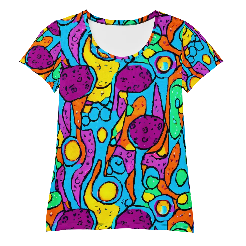 Chromatic Playground on Women's Athletic T-Shirt — Front