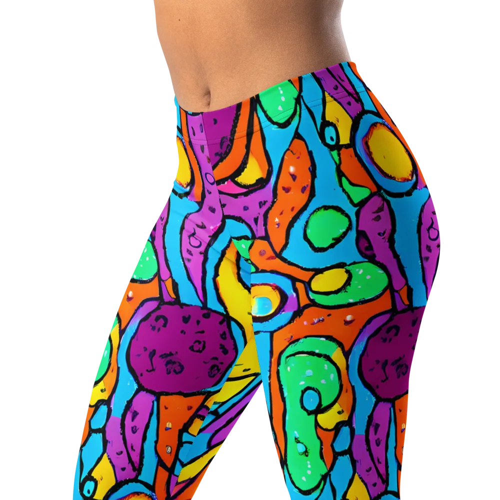 Chromatic Playground on Leggings — Left Front