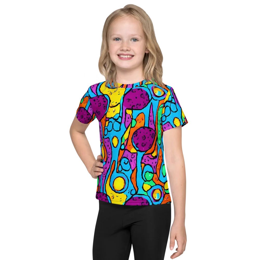 Chromatic Playground on Kids Crew Neck T-Shirt — Front