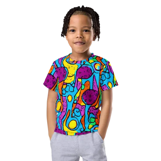 Chromatic Playground on a Kids Crew Neck T-Shirt